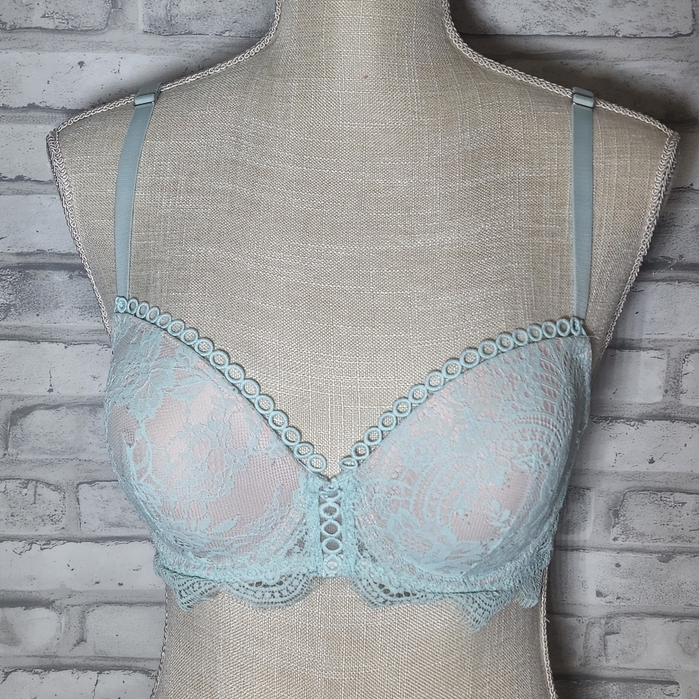 Victoria's Secret Dream Angel's Blue Lace Demi Bra